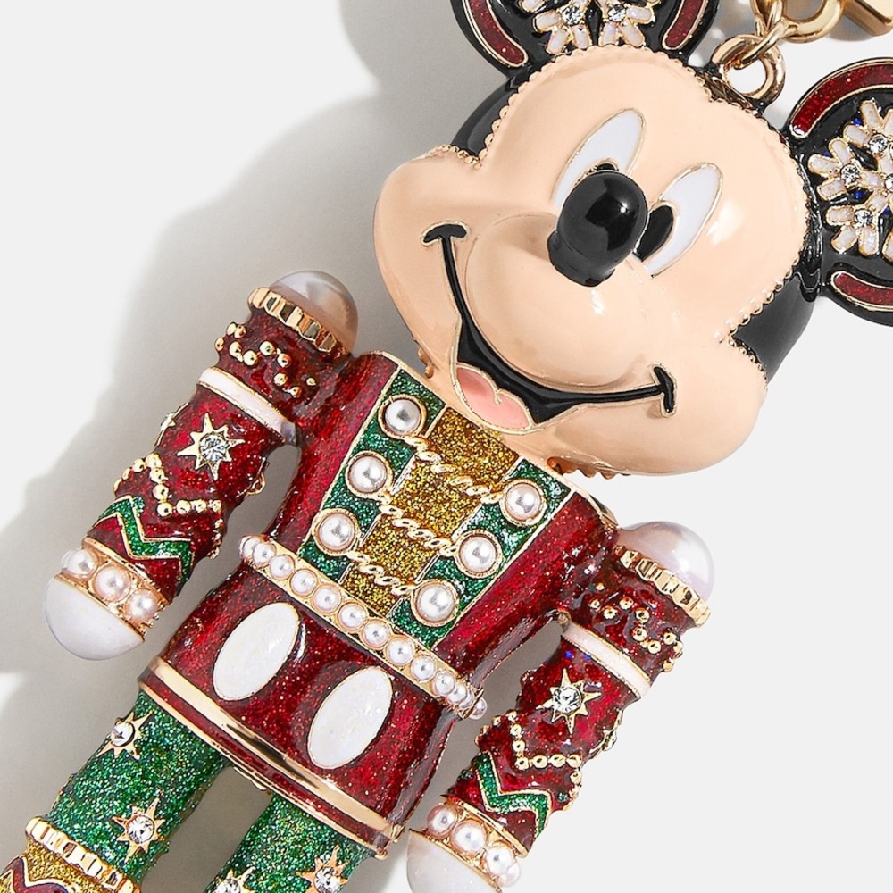 Disney Mickey Mouse BaubleBar Nutcracker Bag Charm New Holiday Gift - Picture 3 of 6